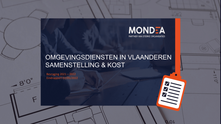 bevraging over de samenstelling en kost van omgevingsdiensten in Vlaanderen